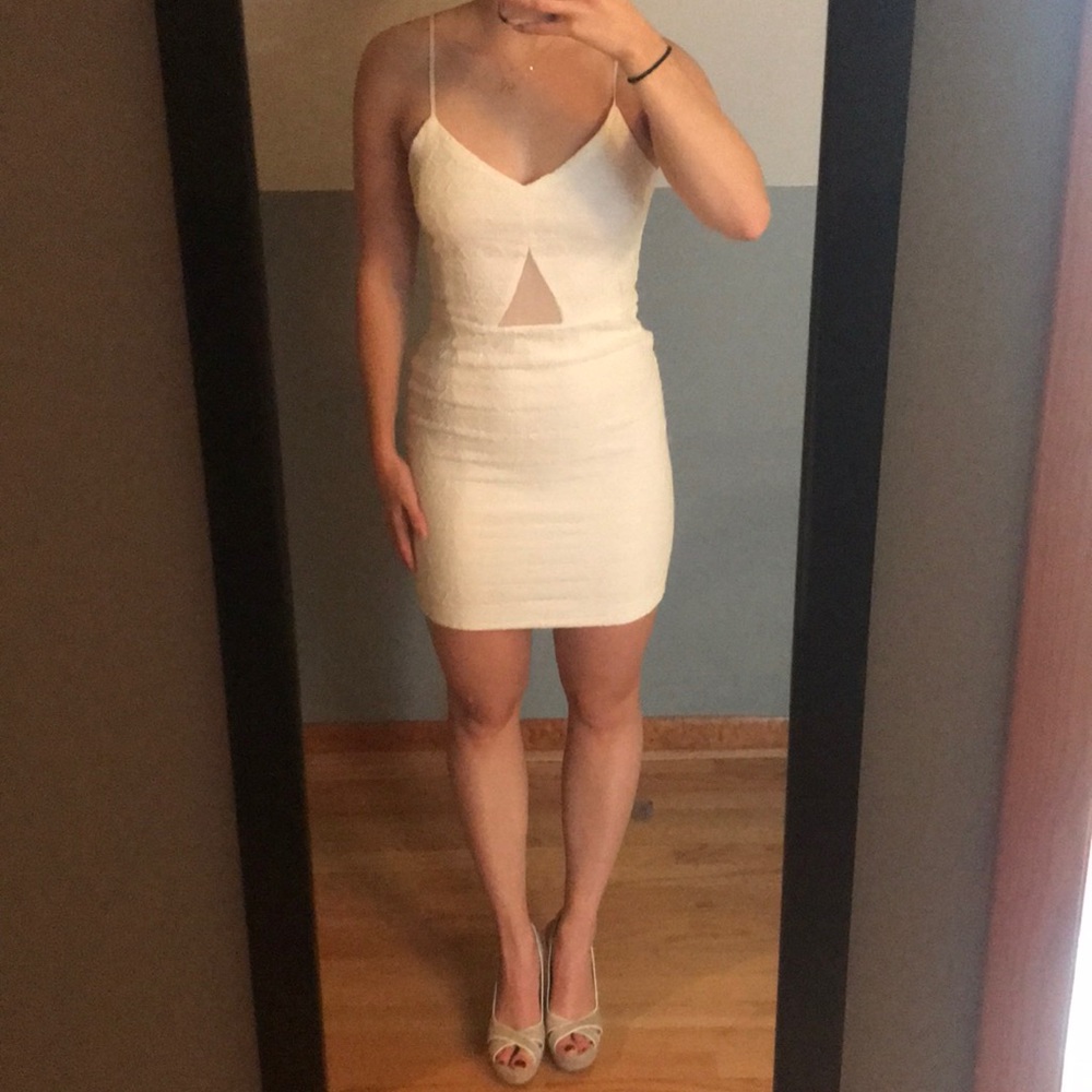 White Zara Bodycon Mini